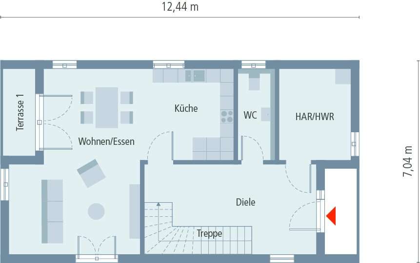 Gut durchdachtes Designhaus