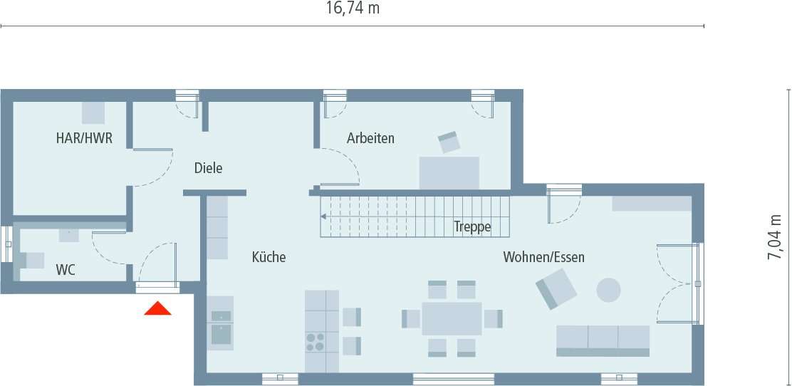 Bauhaus-Stil mit Versatz