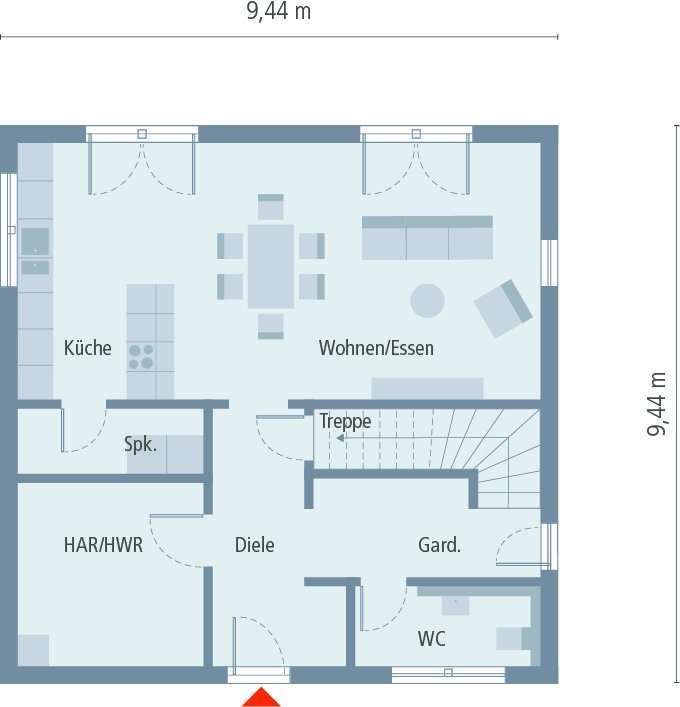Relaxtes Wohnhaus mit modernem Ambiente
