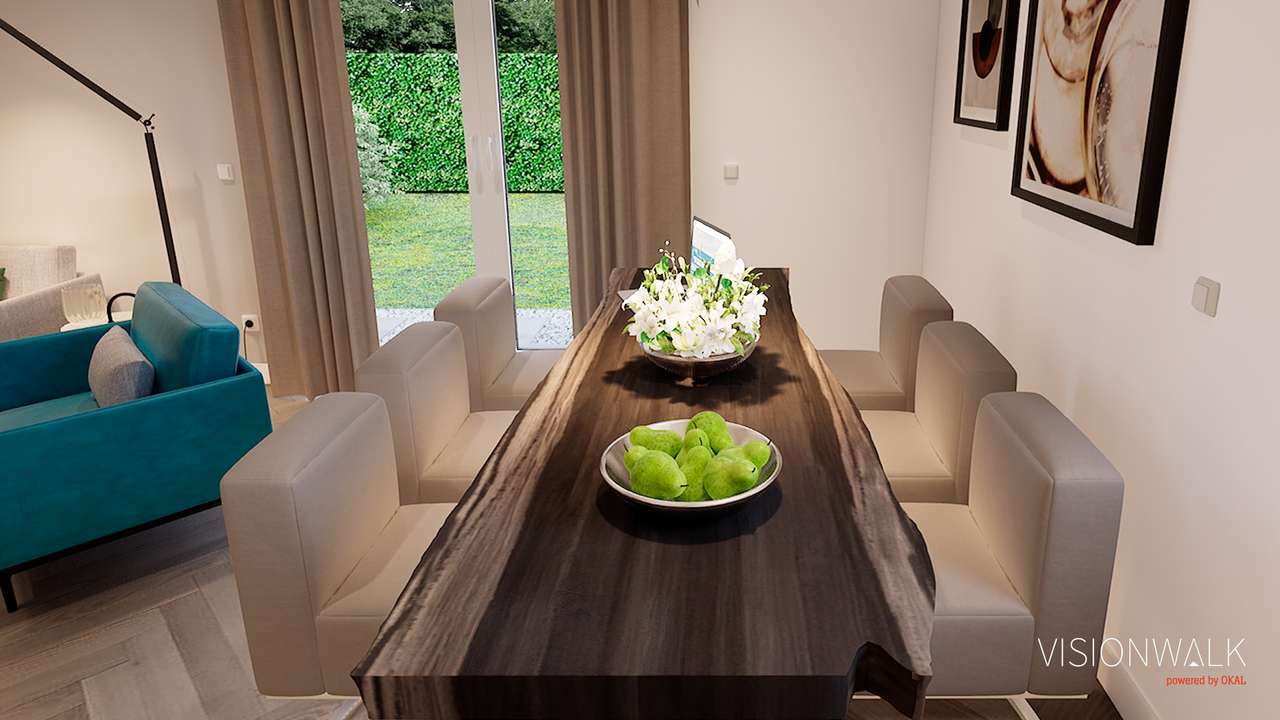 DOPPELHAUS MIT ALLEM DRUM UND DRAN