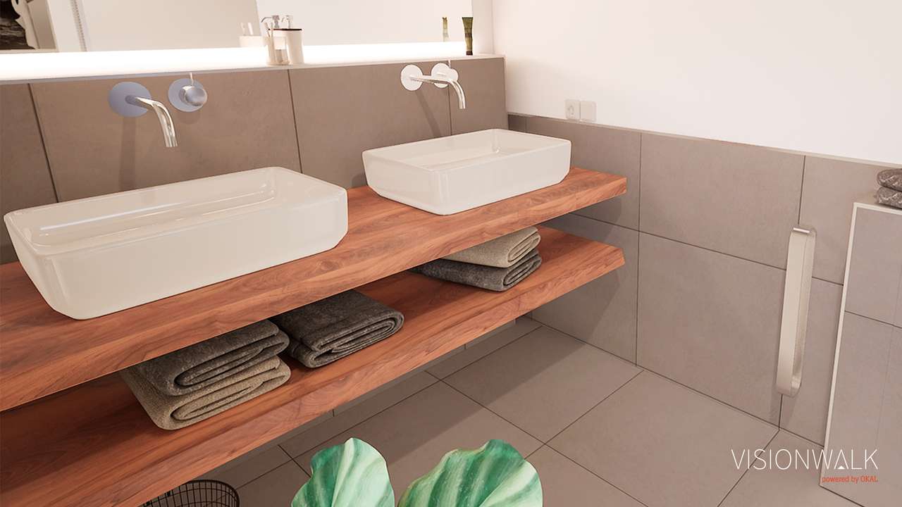 DOPPELHAUS MIT ALLEM DRUM UND DRAN