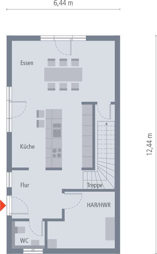 DAS GROSSE DOPPELHAUS FÜR SCHMALE GRUNDSTÜCKE