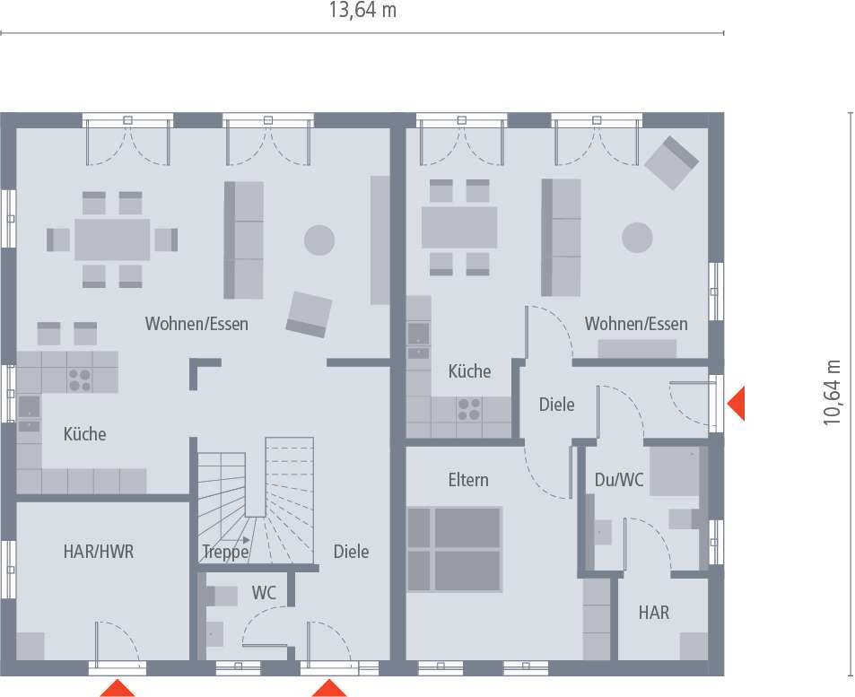 Zwei Traum-Häuser in einem! Platz für jede Lebenslage - KFN förderfähig