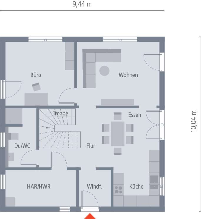KOMPAKTES EINFAMILIENHAUS MIT RÜCKZUGSMÖGLICHKEITEN