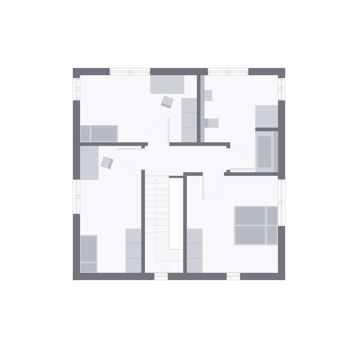 Klare Formen treffen auf Funktionalität und Wohnlichkeit